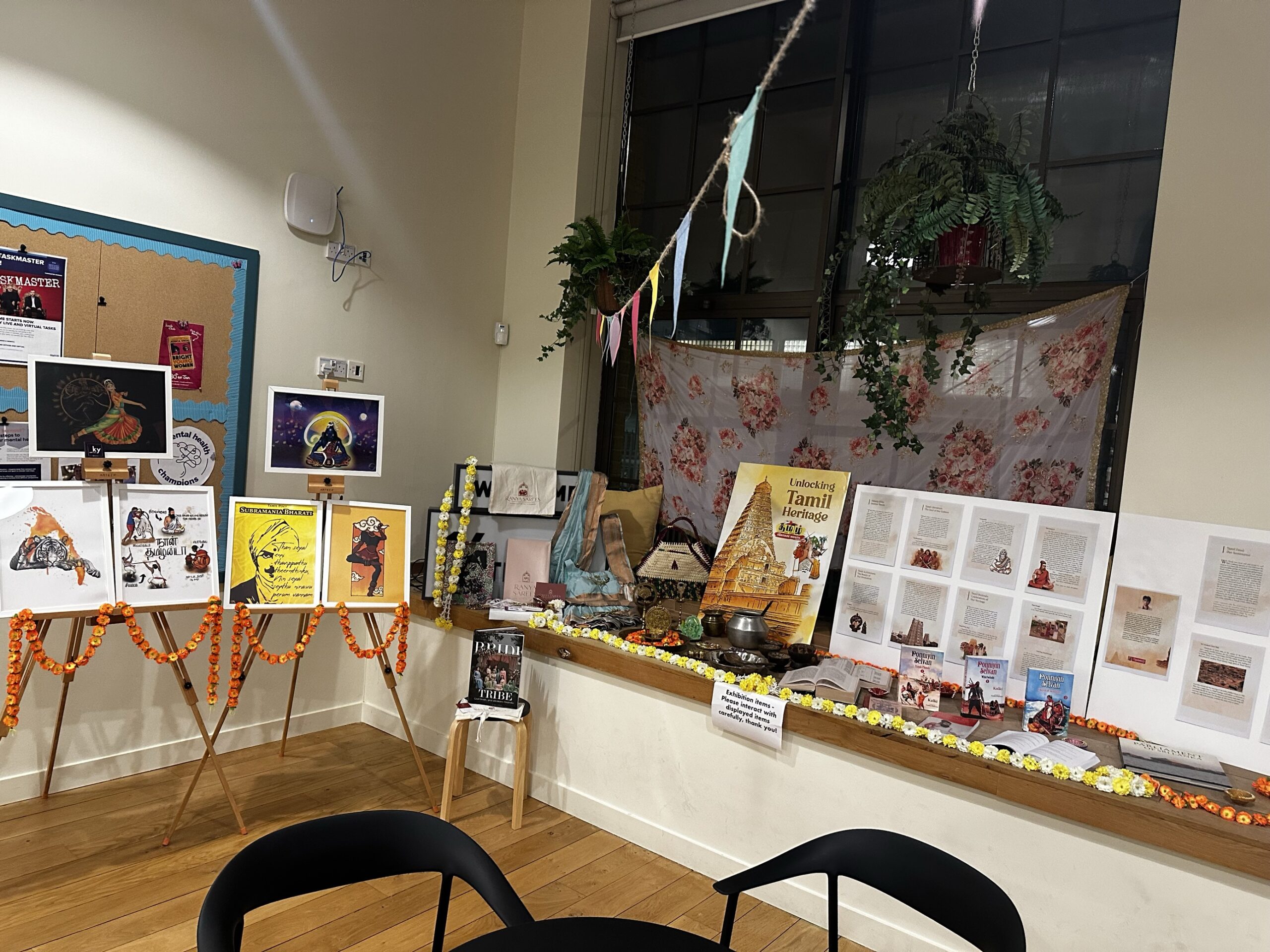 Tamil Heritage month exhibition display