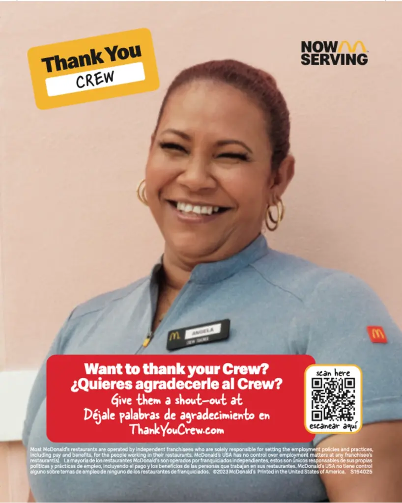 Thank You Crew Woman poster