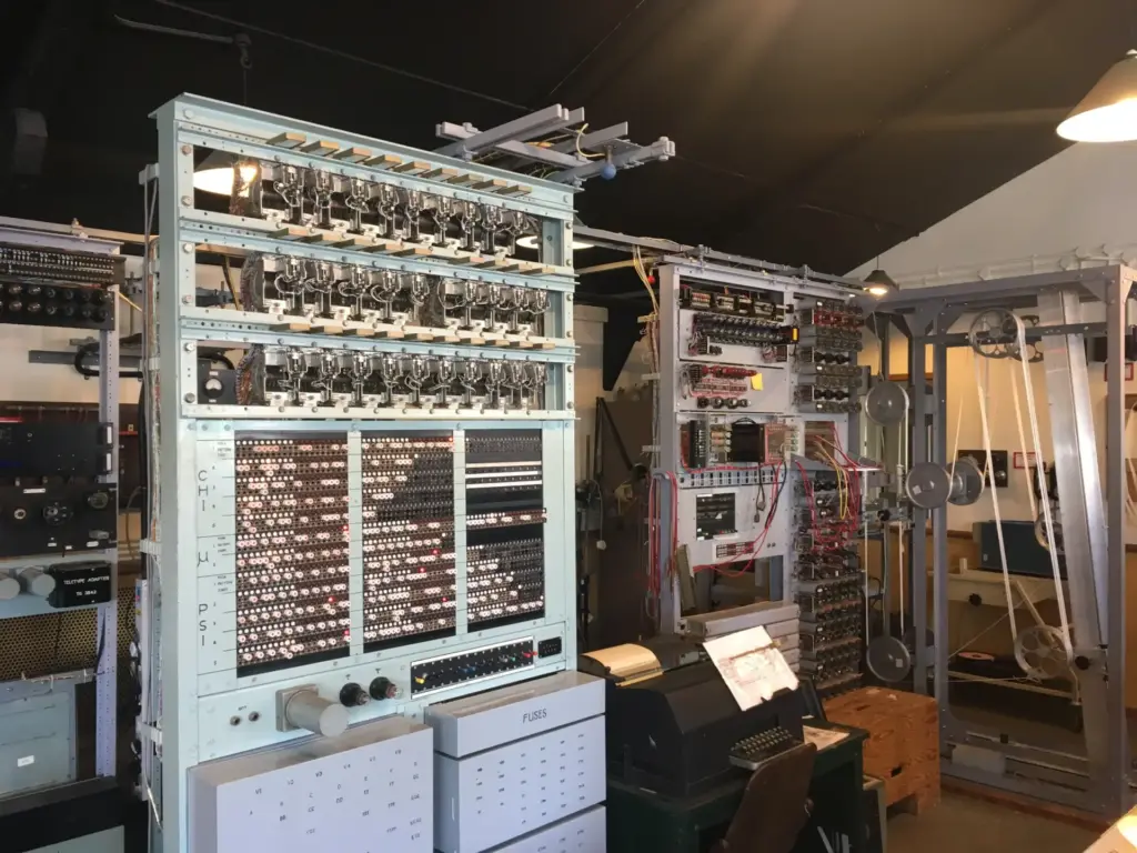 A code breaking machine at Bletchley Park